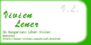 vivien lener business card